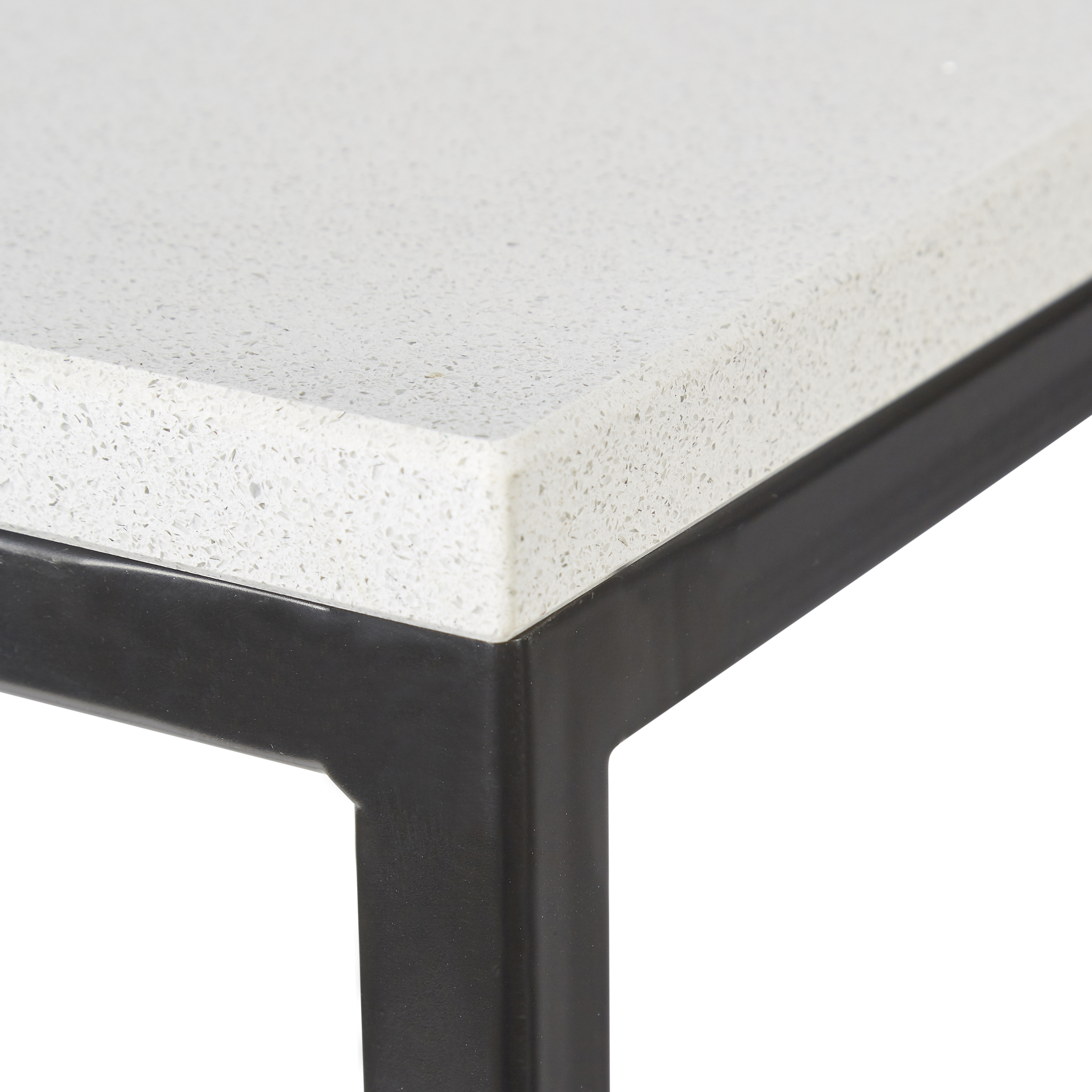 White Quartz Console Table 0007 All in Stone